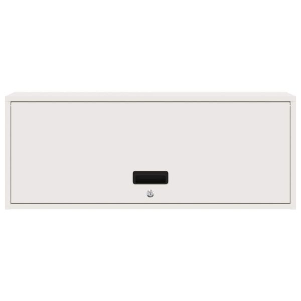 Стенен шкаф за гараж Бяло 90 x 33 x 35 см