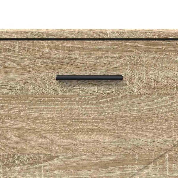 Шкаф за баня с чекмедже с врата Сонома дъб 76,5 x 35 x 64 см