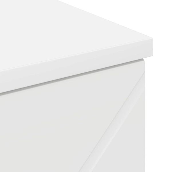 Шкаф за баня Бяло 30 x 35 x 80 см Инженерно дърво & Метал
