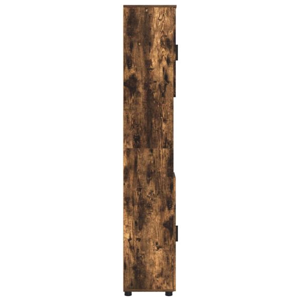 Шкаф за баня Димян дъб 30 x 35 x 192 см Инженерно дърво & Метал