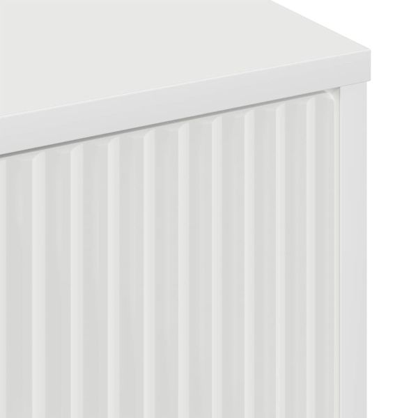 Служебен шкаф Бяло 69,5 x 33 x 82 см Инженерно дърво