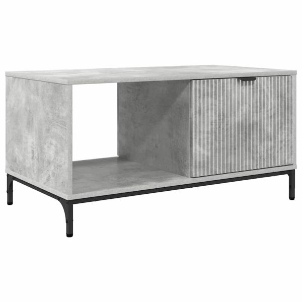 Масичка за кафе Циментено сиво 90 x 49 x 46 см Инженерно дърво