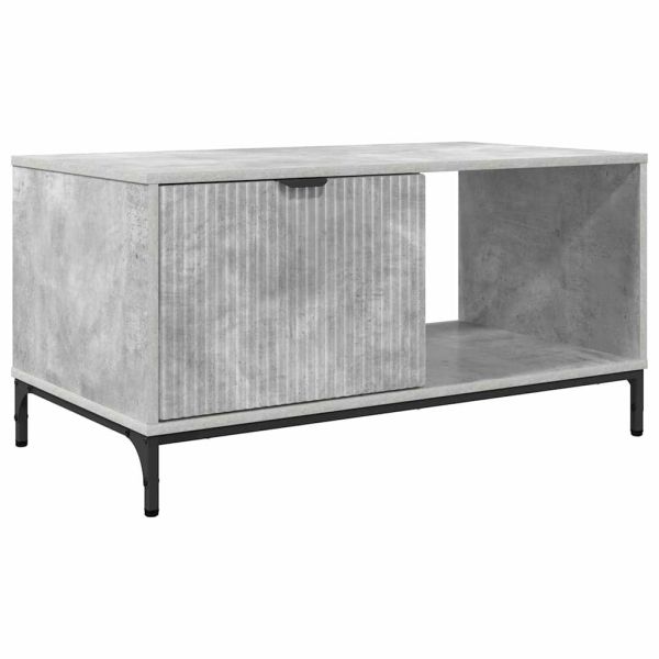 Масичка за кафе Циментено сиво 90 x 49 x 46 см Инженерно дърво