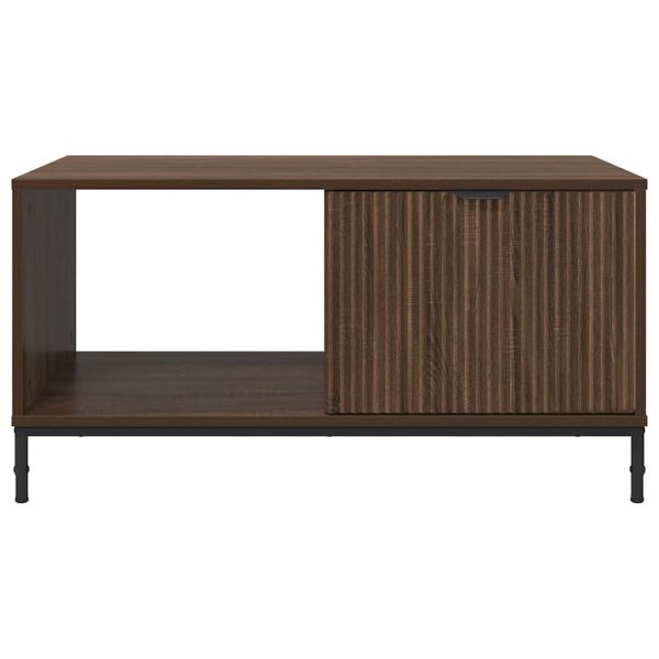 Масичка за кафе Кафяв дъб 90 x 49 x 46 см Инженерно дърво