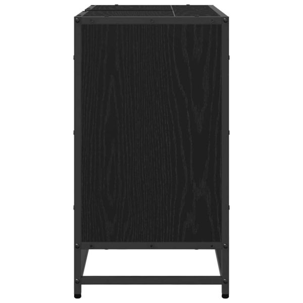 Шкаф за мивка в баня Черния дъб 65 x 33 x 60 см Инженерно дърво