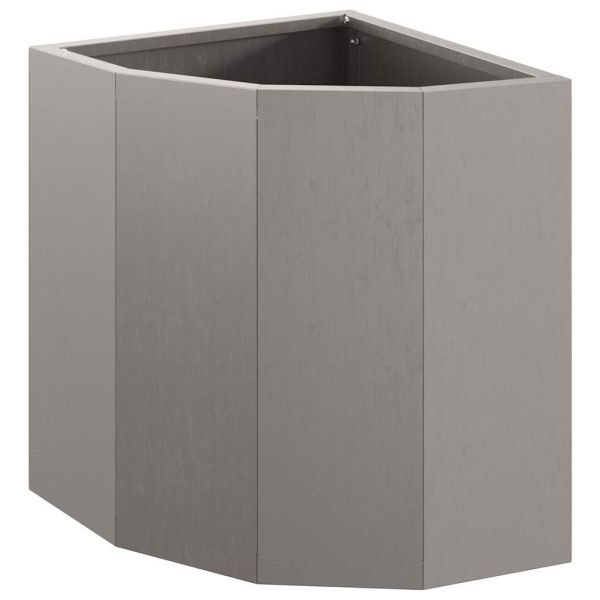 Ъглов сандък за цветя Ръждясало 30 x 30 x 35 см