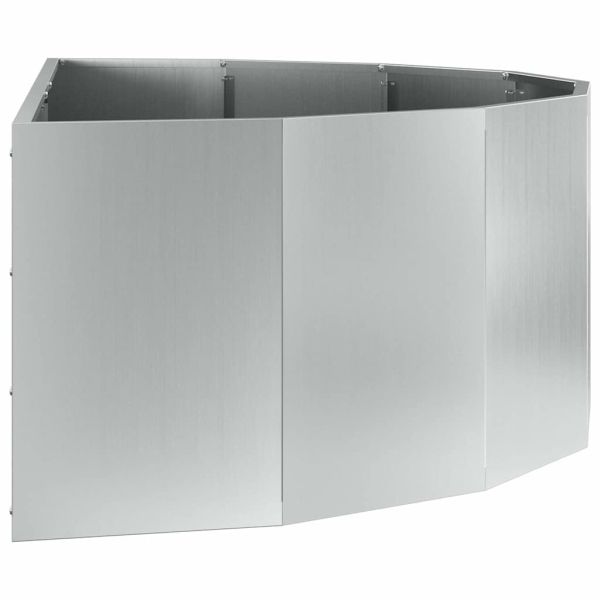 Кашпа Сребрист 120 x 60 x 35 cm Галванизирана стомана