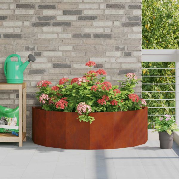 Кашпа Ръждясало 120 x 60 x 35 cm Патинираща стомана