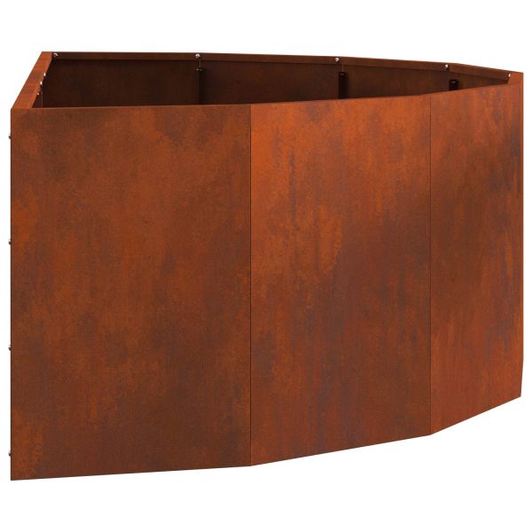 Кашпа Ръждясало 120 x 60 x 35 cm Патинираща стомана