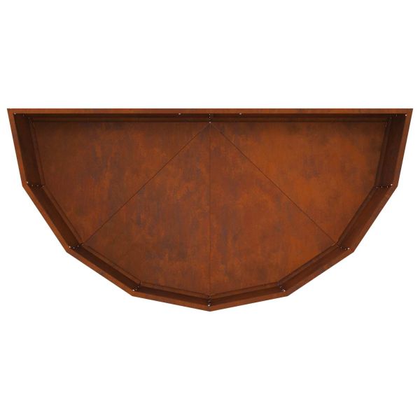 Кашпа Ръждясало 120 x 60 x 35 cm Патинираща стомана