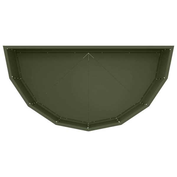 Кашпа Маслинено зелено 90 x 45 x 35 cm Стомана