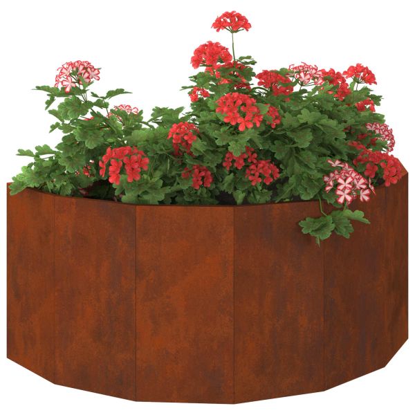 Кашпа Ръждясало 90 x 45 x 35 cm Патинираща стомана