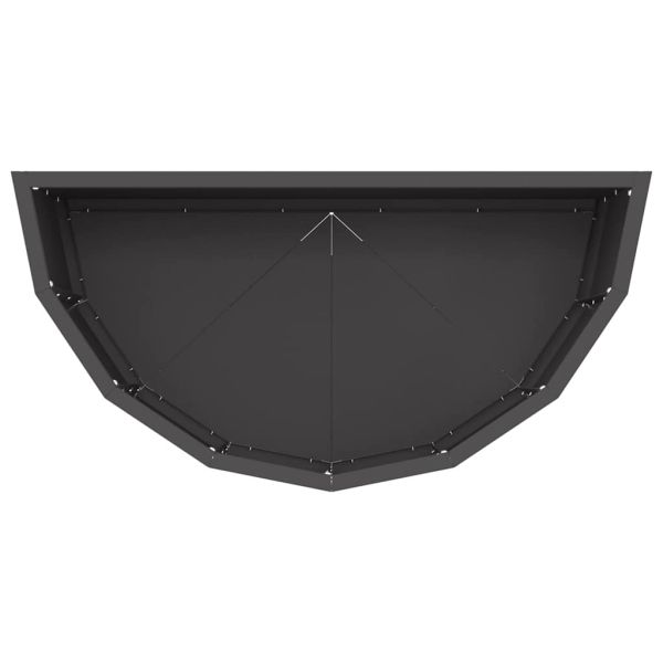 Кашпа Черно 60 x 30 x 35 см Стомана