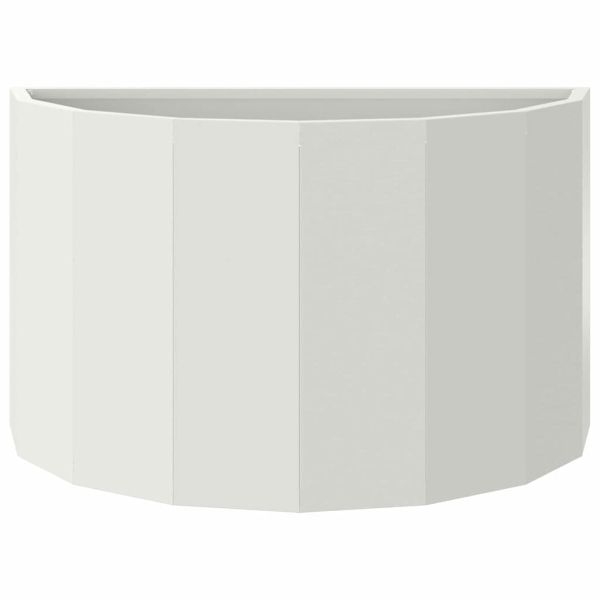 Кашпа Бяло 60 x 30 x 35 см Стомана