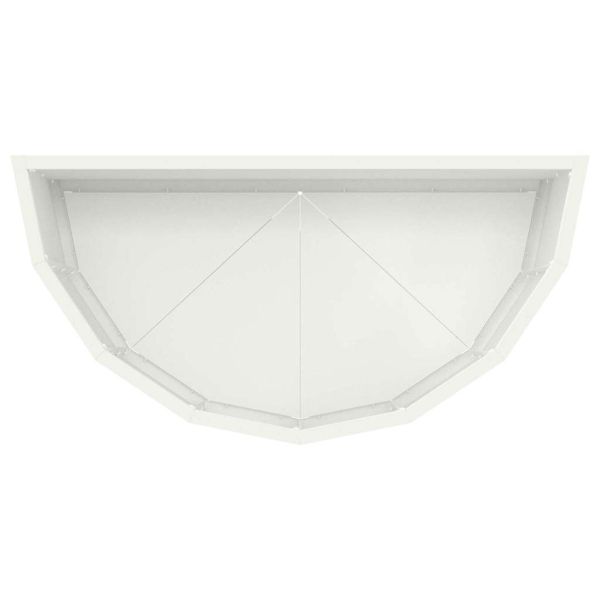 Кашпа Бяло 60 x 30 x 35 см Стомана