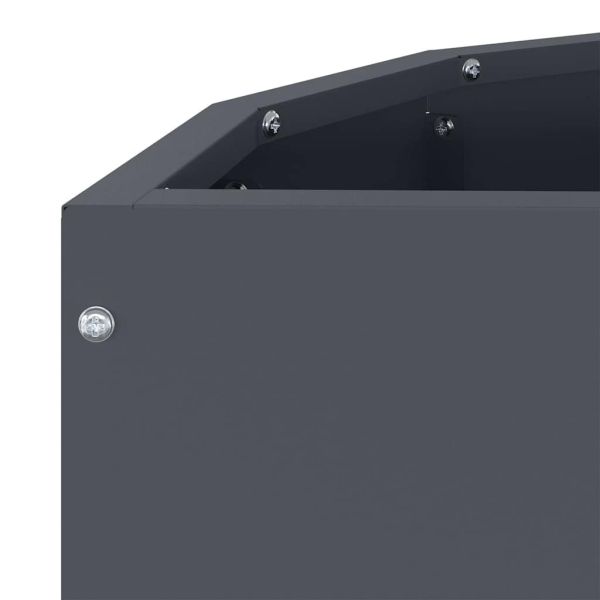 Кашпа Антрацит 60 x 30 x 35 см Стомана
