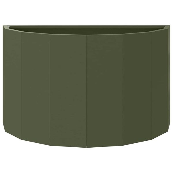 Кашпа Маслинено зелено 60 x 30 x 35 см Стомана