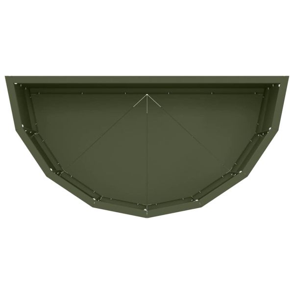 Кашпа Маслинено зелено 60 x 30 x 35 см Стомана