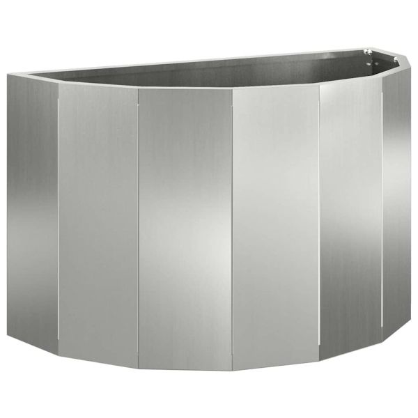Кашпа Сребрист 60 x 30 x 35 см Галванизирана стомана