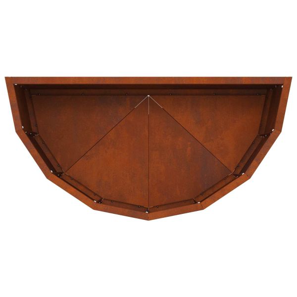 Кашпа Ръждясало 60 x 30 x 35 см Патинираща стомана