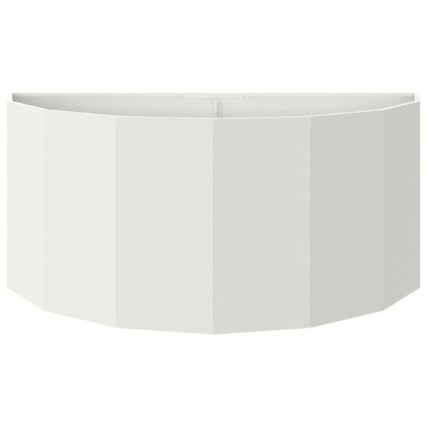 Кашпа Бяло 120 x 60 x 50 см Стомана