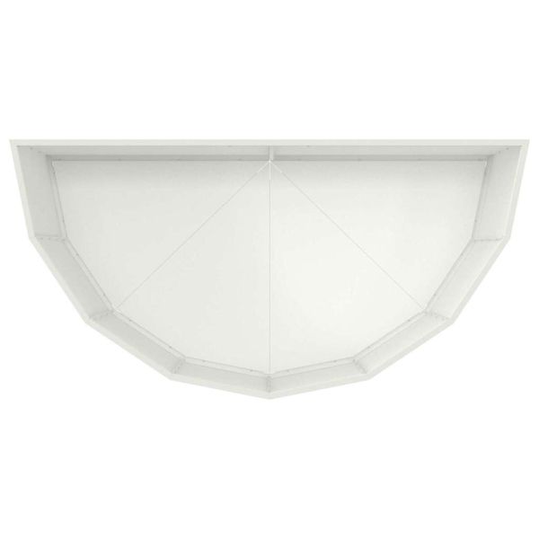 Кашпа Бяло 120 x 60 x 50 см Стомана