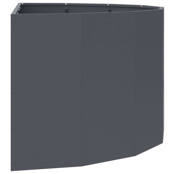 Кашпа Антрацит 120 x 60 x 50 см Стомана