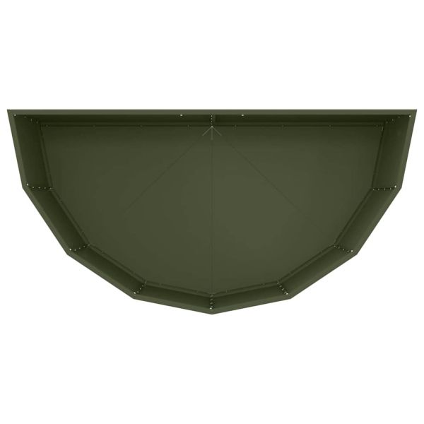 Кашпа Маслинено зелено 120 x 60 x 50 см Стомана