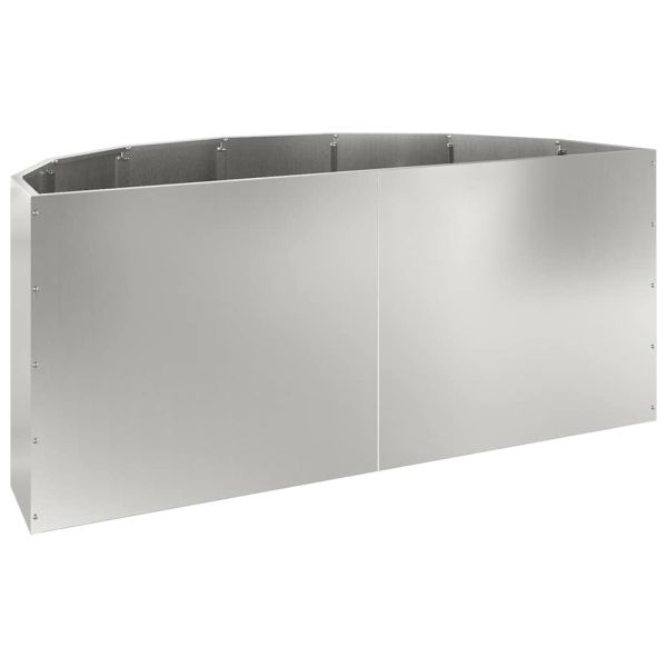 Кашпа Сребрист 120 x 60 x 50 см Галванизирана стомана