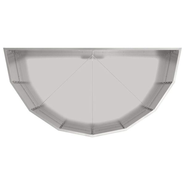 Кашпа Сребрист 120 x 60 x 50 см Галванизирана стомана
