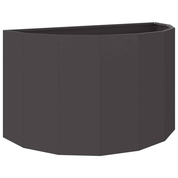 Кашпа Черно 90 x 45 x 50 см Стомана