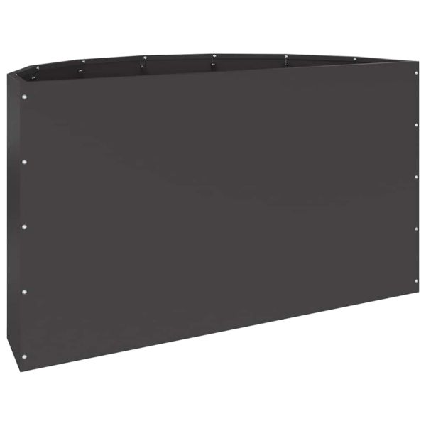 Кашпа Черно 90 x 45 x 50 см Стомана