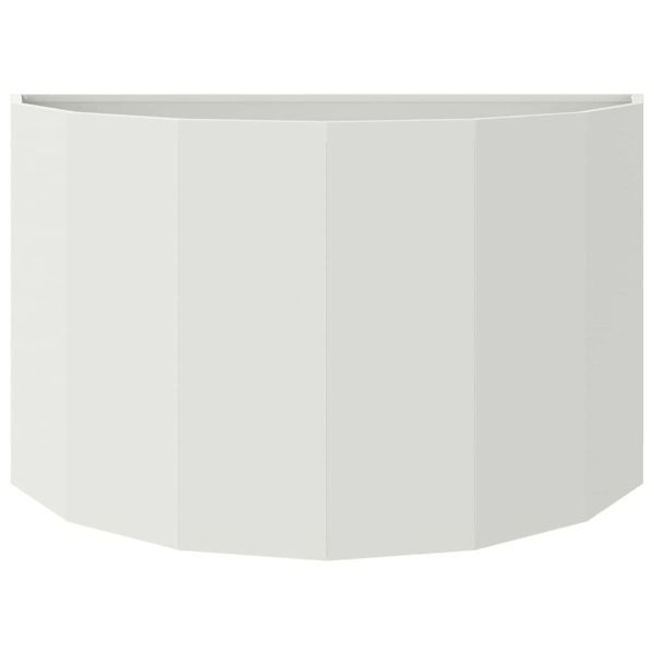 Кашпа Бяло 90 x 45 x 50 см Стомана