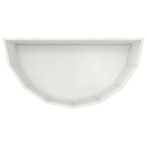 Кашпа Бяло 90 x 45 x 50 см Стомана