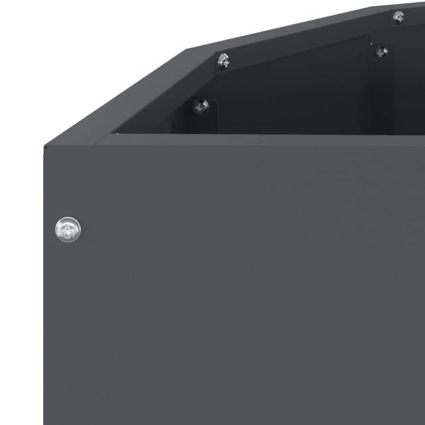 Кашпа Антрацит 90 x 45 x 50 см Стомана