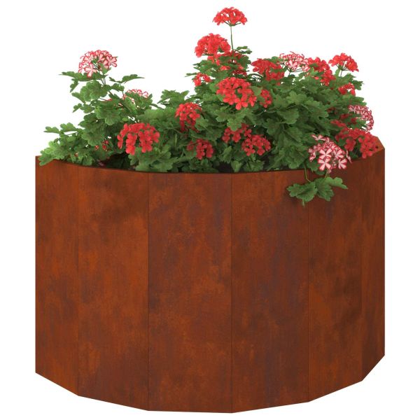 Кашпа Ръждясало 90 x 45 x 50 см Патинираща стомана