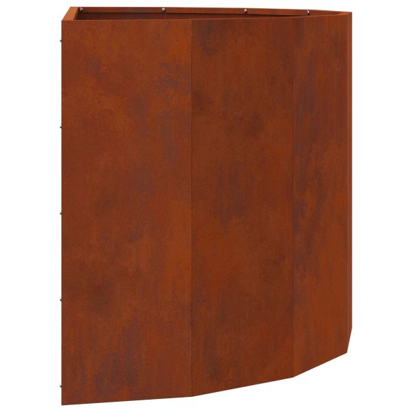Кашпа Ръждясало 90 x 45 x 50 см Патинираща стомана