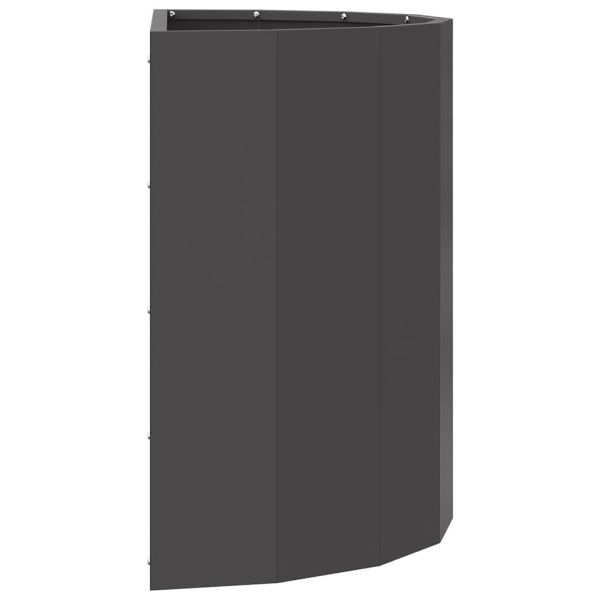 Кашпа Черно 60 x 30 x 50 см Стомана