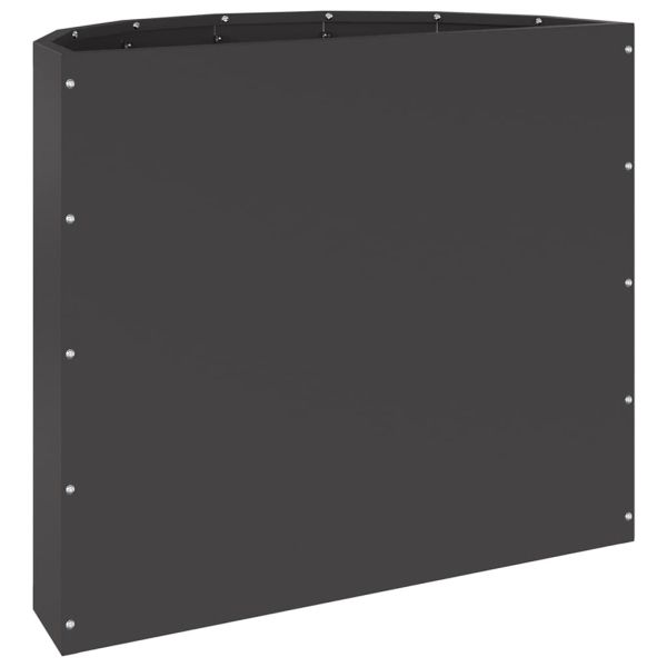 Кашпа Черно 60 x 30 x 50 см Стомана