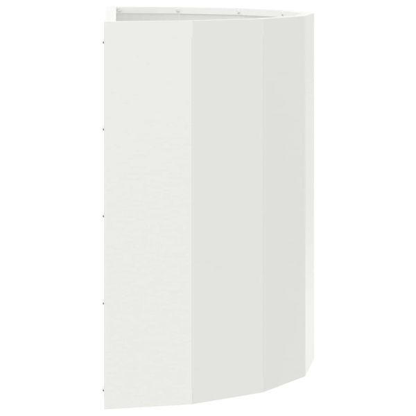 Кашпа Бяло 60 x 30 x 50 см Стомана