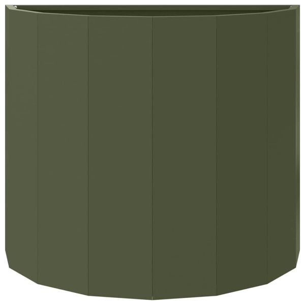 Кашпа Маслинено зелено 60 x 30 x 50 см Стомана
