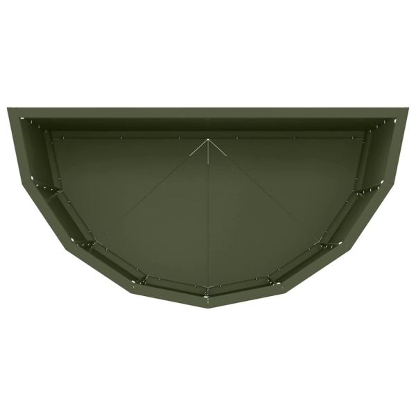 Кашпа Маслинено зелено 60 x 30 x 50 см Стомана