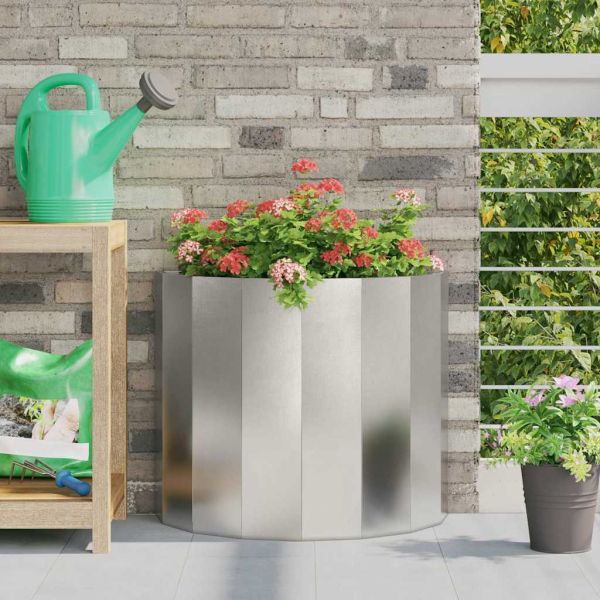 Кашпа Сребрист 60 x 30 x 50 см Неръждаема стомана