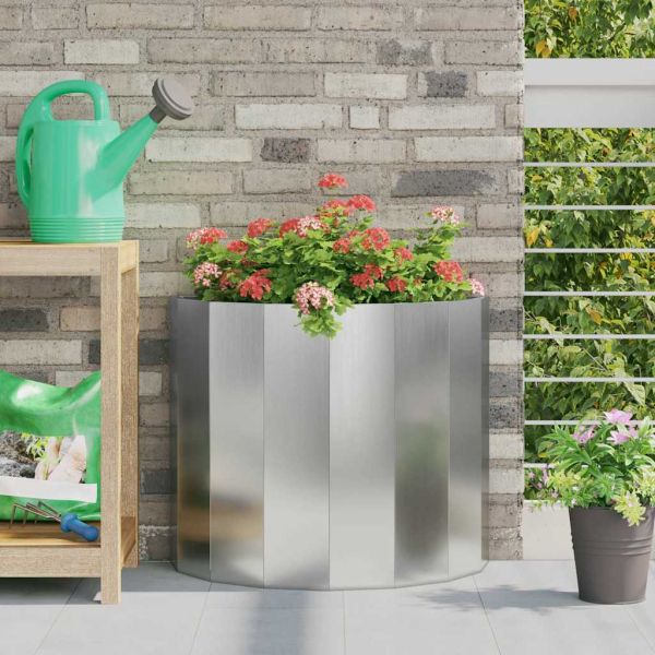 Кашпа Сребрист 60 x 30 x 50 см Галванизирана стомана