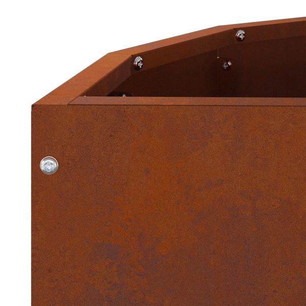 Кашпа Ръждясало 60 x 30 x 50 см Патинираща стомана