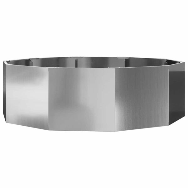 Кашпа Сребрист 120 x 120 x 35 см Галванизирана стомана