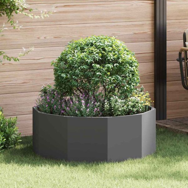 Кашпа Черно 90 x 90 x 35 см Стомана
