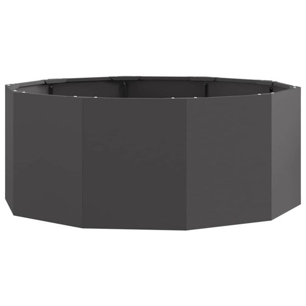 Кашпа Черно 90 x 90 x 35 см Стомана