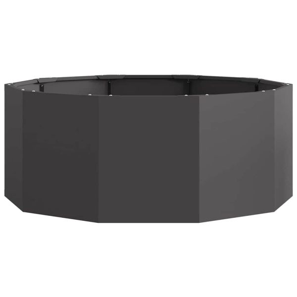 Кашпа Черно 90 x 90 x 35 см Стомана