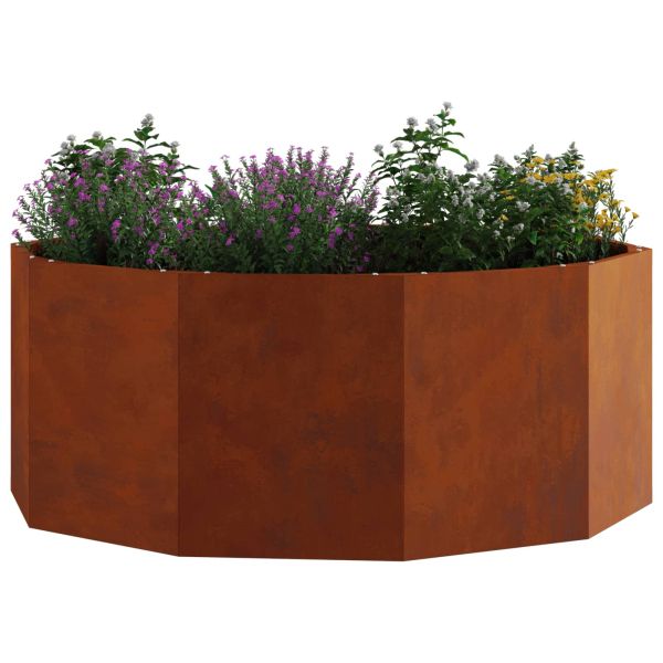 Кашпа Ръждясало 90 x 90 x 35 см Патинираща стомана